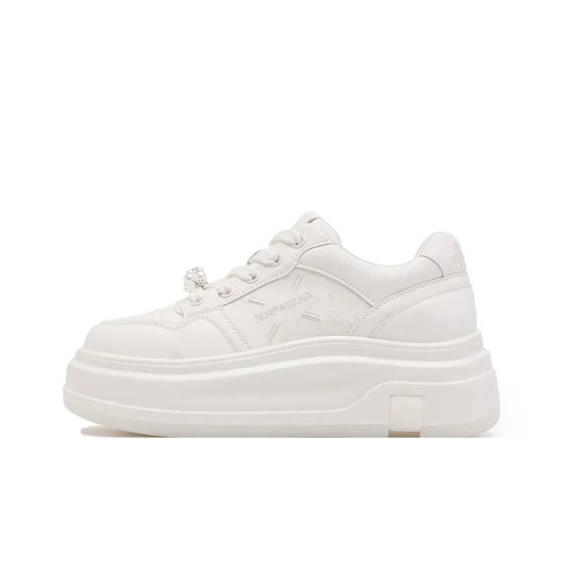 Ritai Skateboard Shoes Women's Ecru-0