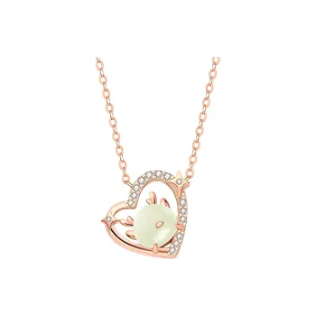 CHINA GOLD Hetian Jade Necklaces White Jade/Pale Greenish White Jade Women's