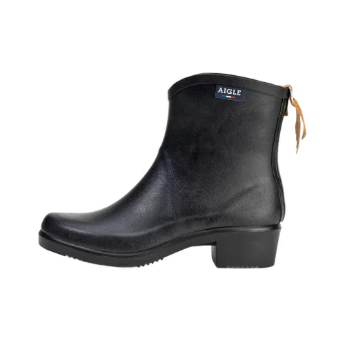 AIGLE Water-Resistant Knee-High Rain Boots Women's Black