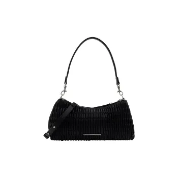 CALVIN KLEIN Synthetic Material Shoulder Bag Medium Size Women's Black