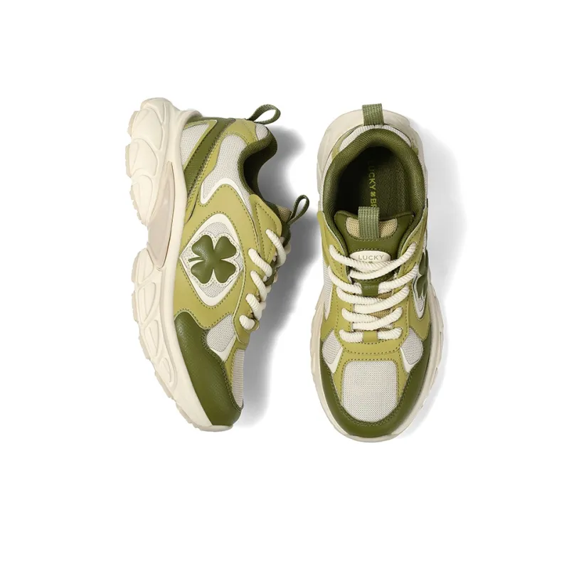 LUCKY BRAND Shock Absorbers With Abrasion Resistant And Slip Resistant Properties Low Top Chunky Sneakers Unisex-9