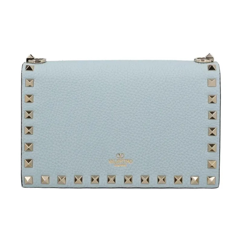 Valentino ROCKSTUD Leather Crossbody Bag Shoulder Bag Regular Women's Light Blue-1