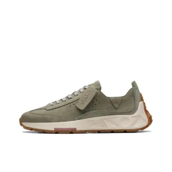 Clarks Restless Collection Anti Slip Wear Resistant Low Top Casual Shoes Women's Green