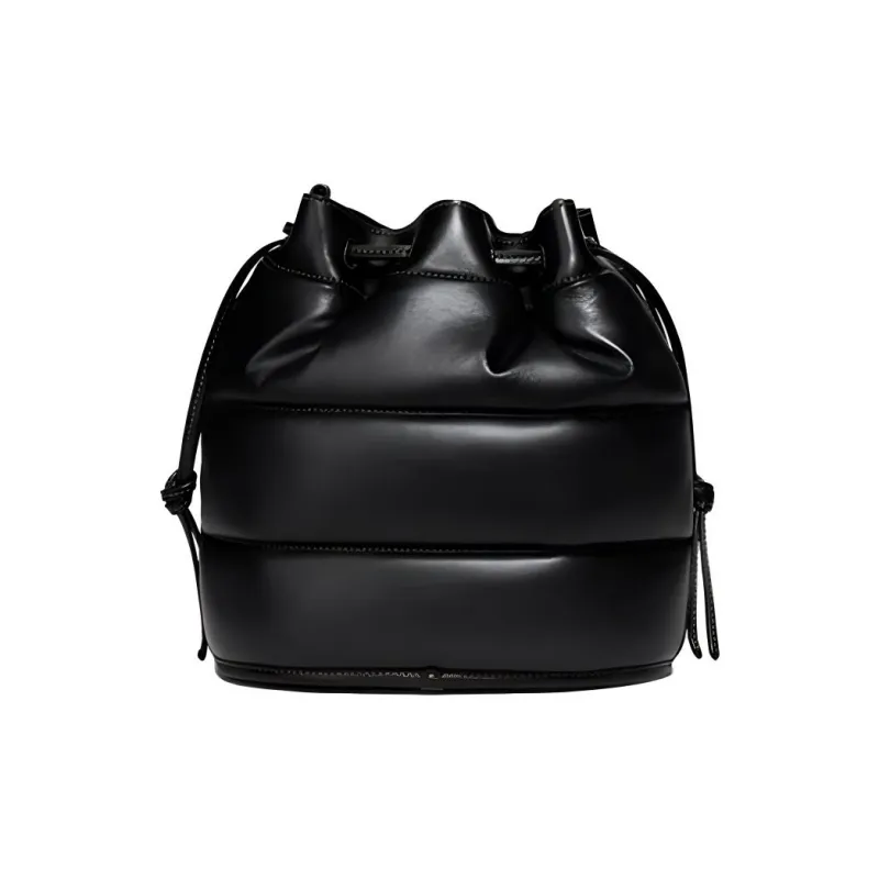 COACH Field Leather Bucket Bag Handbag Shoulder Bag Women's Black-2