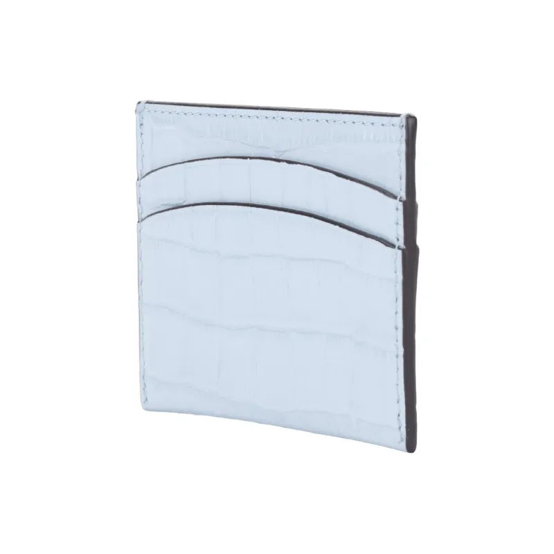 TORY BURCH Robinson Leather Card Holder Women's Blue-1