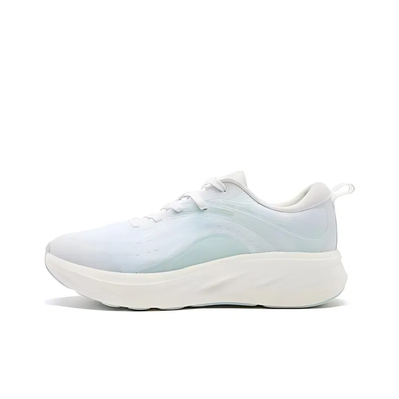 QIAODAN Cushioning Rebound Low Top Casual Shoes Women's White Green-0