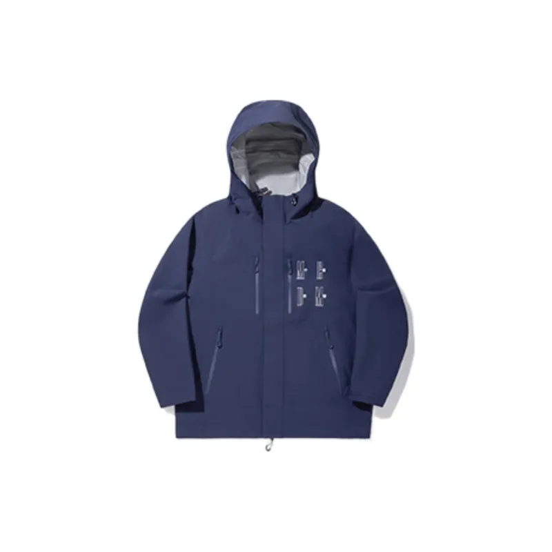 LiNing x MEDM, Waterproof And Warm Windbreaker Jacket Unisex Dark Ship Blue-0