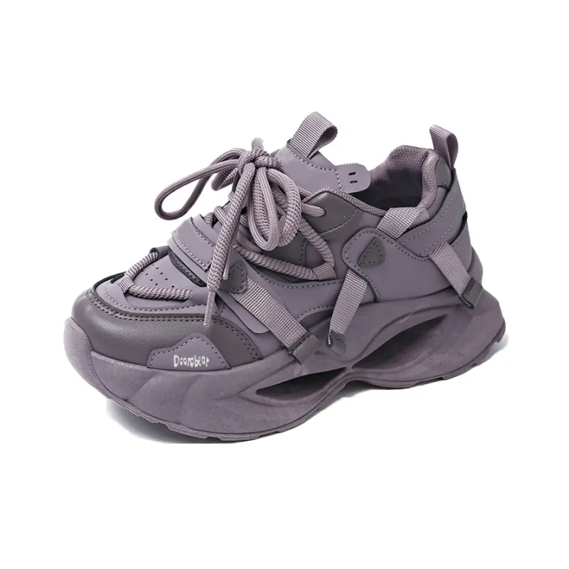 Budding Bear Slip Resistant, Abrasion Resistant, Lightweight, Height Increasing Low Top Chunky Sneakers Women's-13
