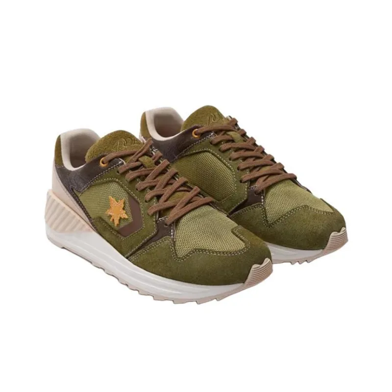 DOE x Converse WAVE TRAINER Anti Slip Wear Resistant Low Top Casual Running Shoes Unisex Green-2