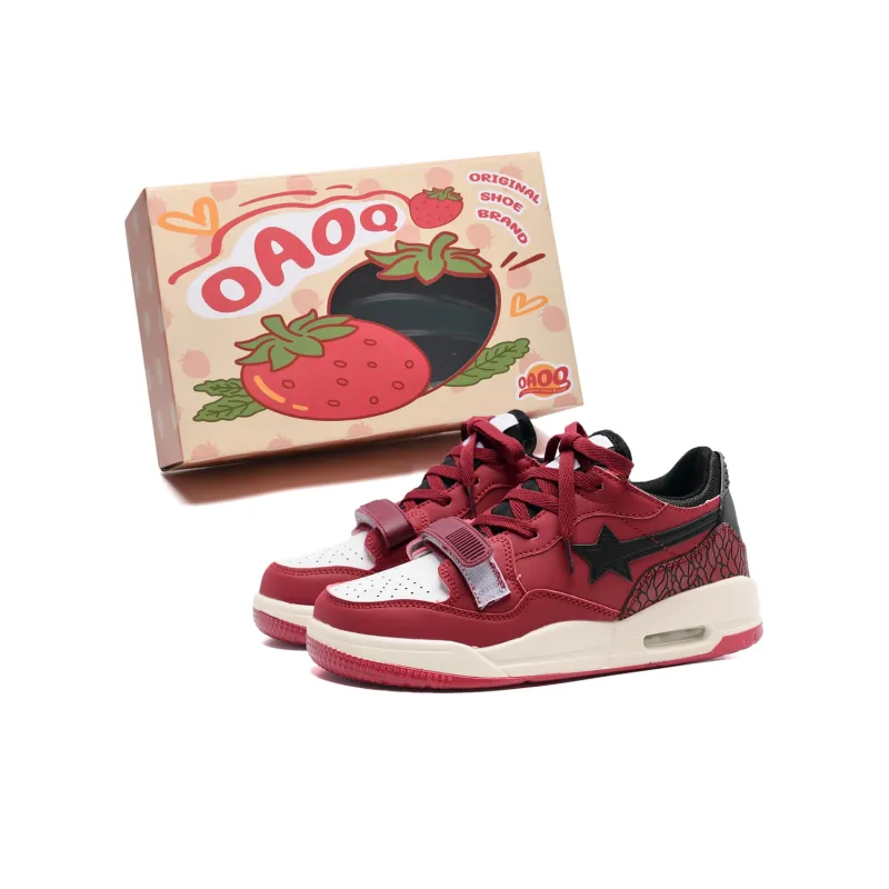OAOQ Warm Cushioning Wear-Resistant Lightweight Low-Top Skateboard Shoes Unisex-8