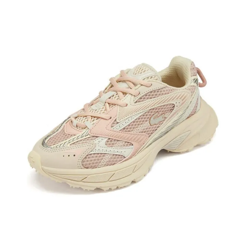 LACOSTE L003 Low Top Casual Shoes Women's Beige Pink-1