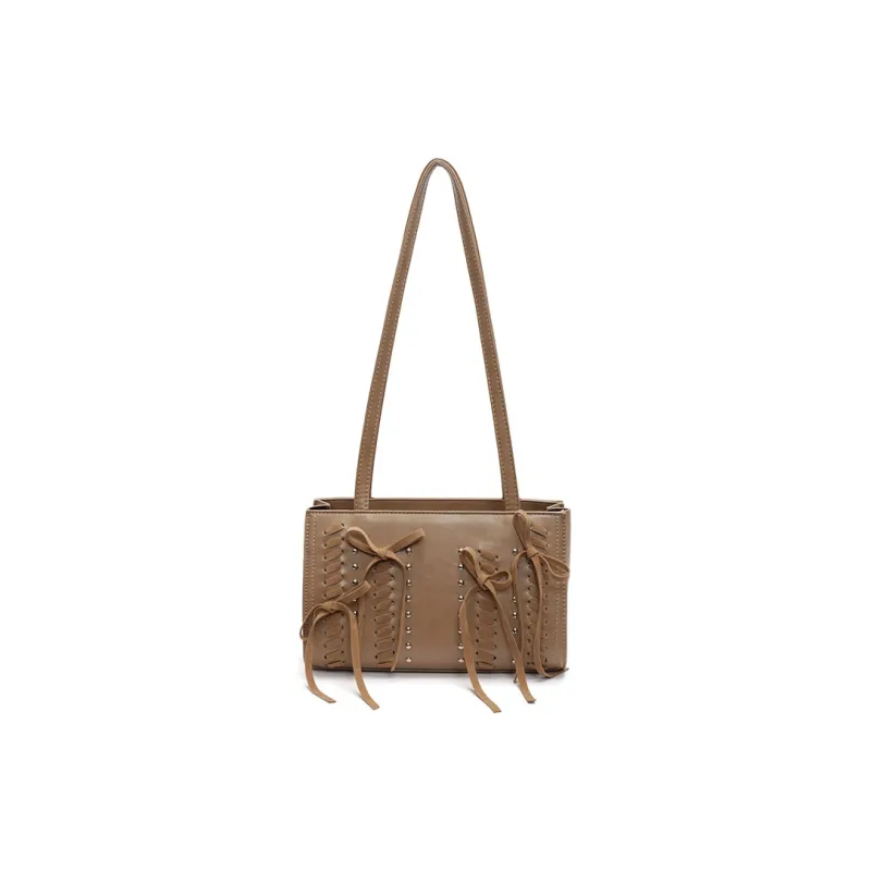 Yalu PU Shoulder Bag Regular Women's Black/Khaki/Brown/Coffee-4