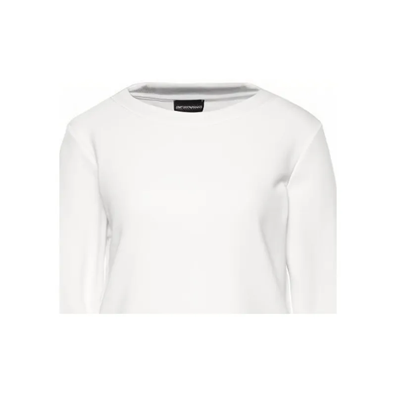 EMPORIO ARMANI Long Sleeved Dresses Women's White-4