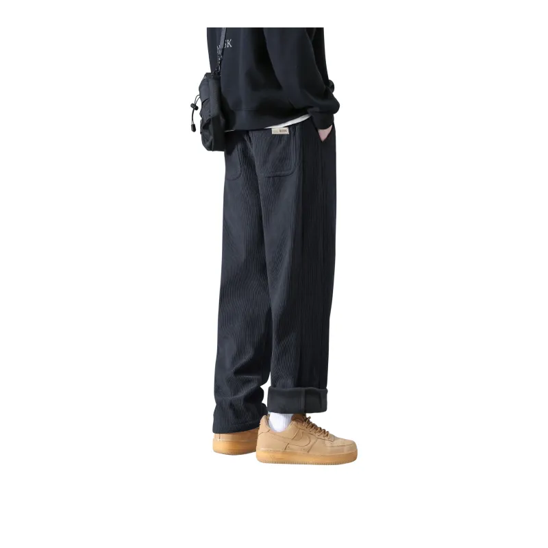 DANGERTIGER Knitted Sports Pants Unisex Gray-12