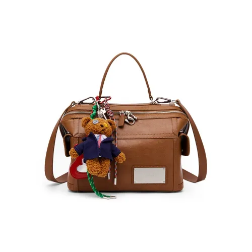 MCMIKO Cow Leather Backpack Regular Women's Nut Brown