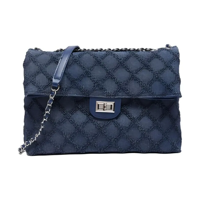 Three Blessings Fabric Shoulder Bag Medium Size Women's Multicolor-28