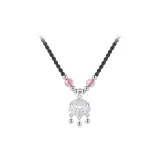 Peaceful Lock Necklace[Red]