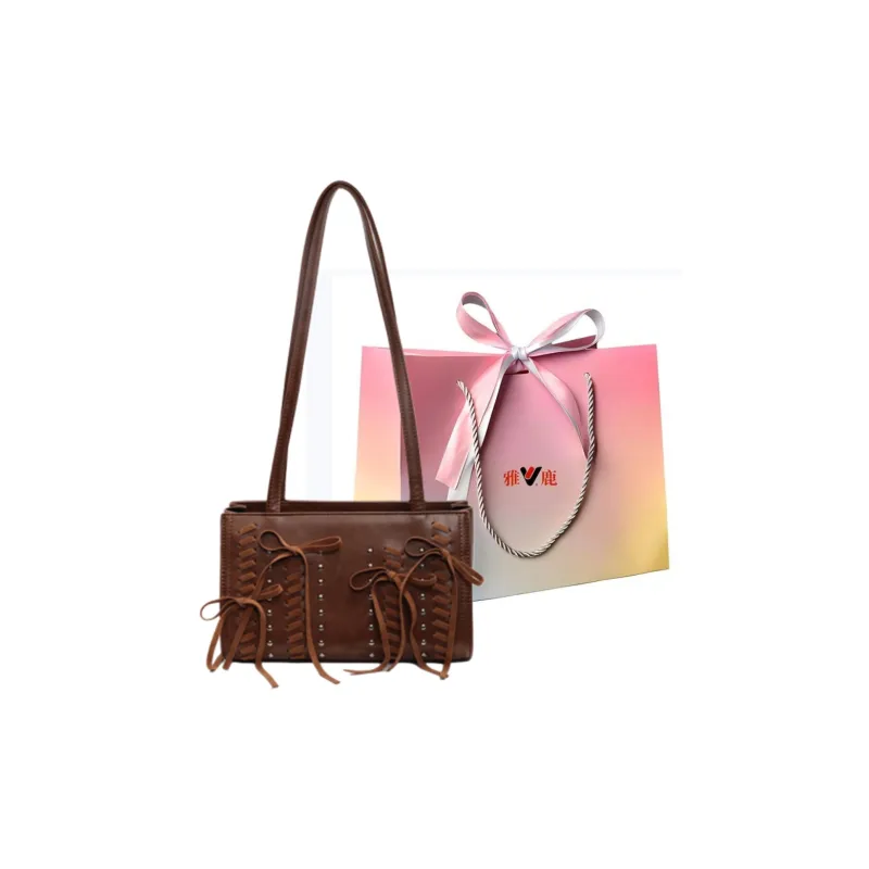 Yalu PU Shoulder Bag Regular Women's Black/Khaki/Brown/Coffee-6