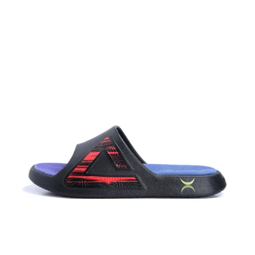 PEAK State Pole Slip Resistant Abrasion Resistant Cushioning Slide Slippers Unisex Black Neon Bright Red