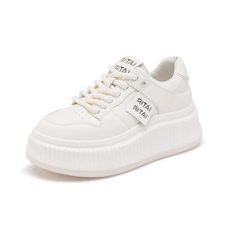 Ritai Skateboard Shoes Women's Beige-1