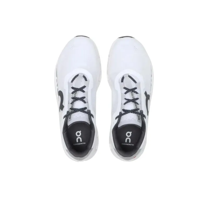 On Cloudmonster Anti Slip Wear Resistant Low Top Running Shoes Men's White 2025 Edition-2