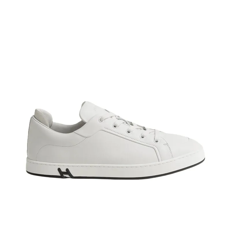 HERMES Low Top Skateboard Shoes Men's White-1