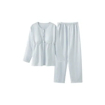 WANANNI Pajama Set Women's Light Blue