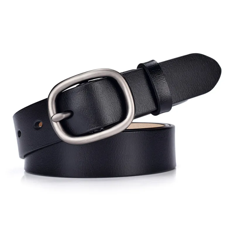 BAIJUAN Alloy Leather Belts Unisex Width 2.8CM-1