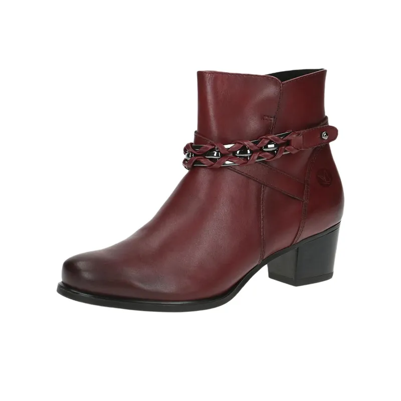 CAPRICE Ankle Boots 5.5cm Women's Red-2