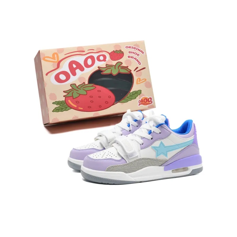 OAOQ Warm Cushioning Wear-Resistant Lightweight Low-Top Skateboard Shoes Unisex-22