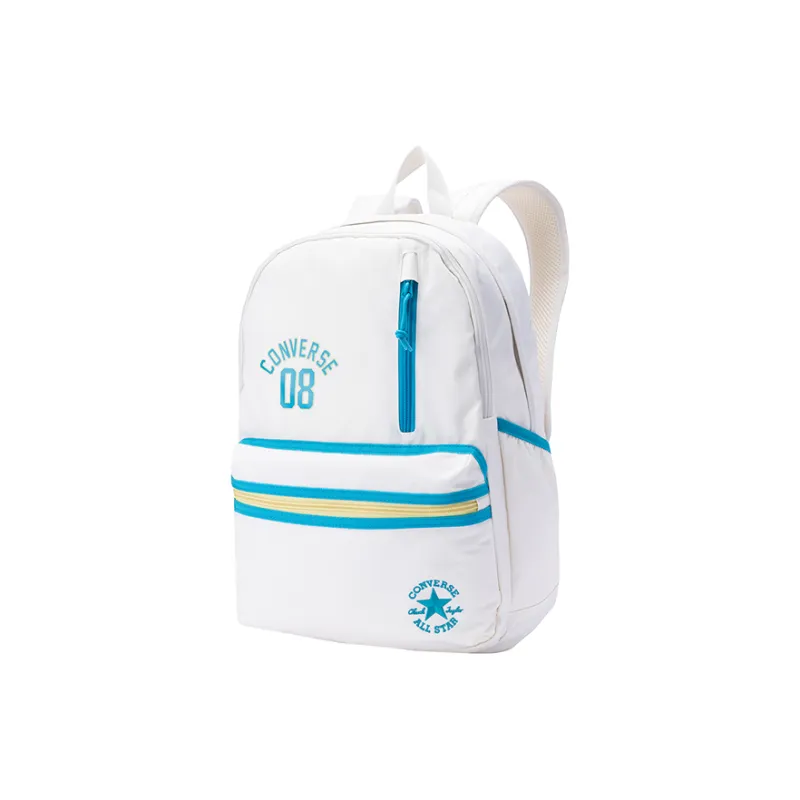 Converse Polyester Backpack Medium Size Classical Style White-1