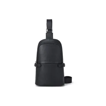 ROBERTA DI CAMERINO Cow Leather Sling Bag Men's Black