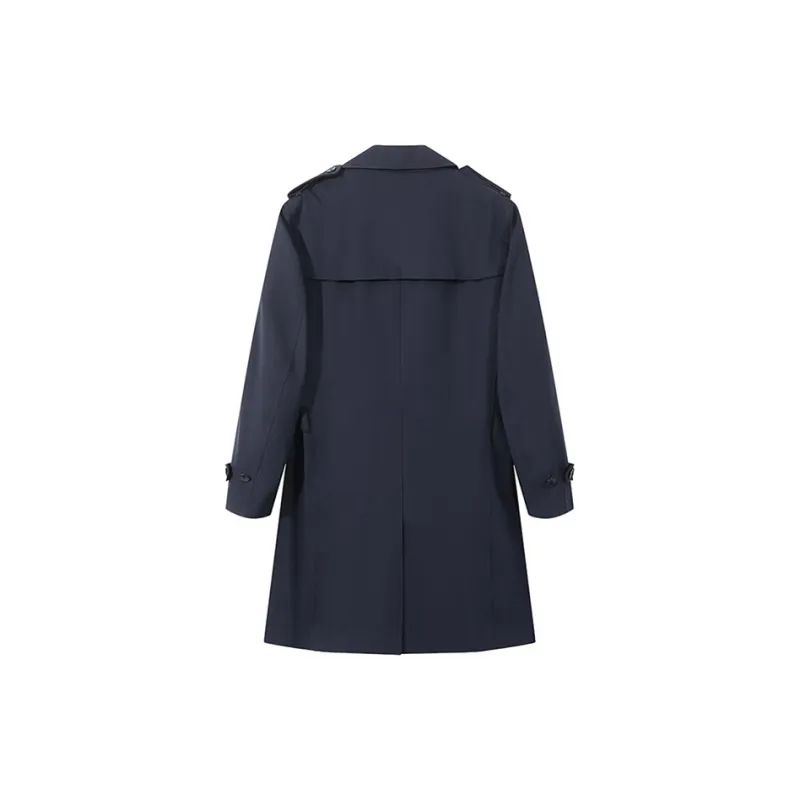 HUGO BOSS Trench Coat Men's Dark Blue-2