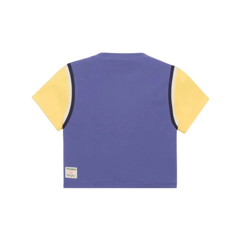 PUMA Camiseta Ajustada Y Corta Para Mujer Bright Lights Wardrobe Essentials Nyc Flagship-1