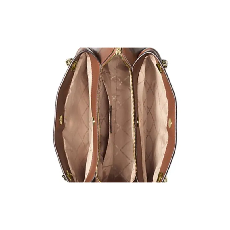 MICHAEL KORS Whitney Polyurethane Handbag Medium Size Women's Brown-2