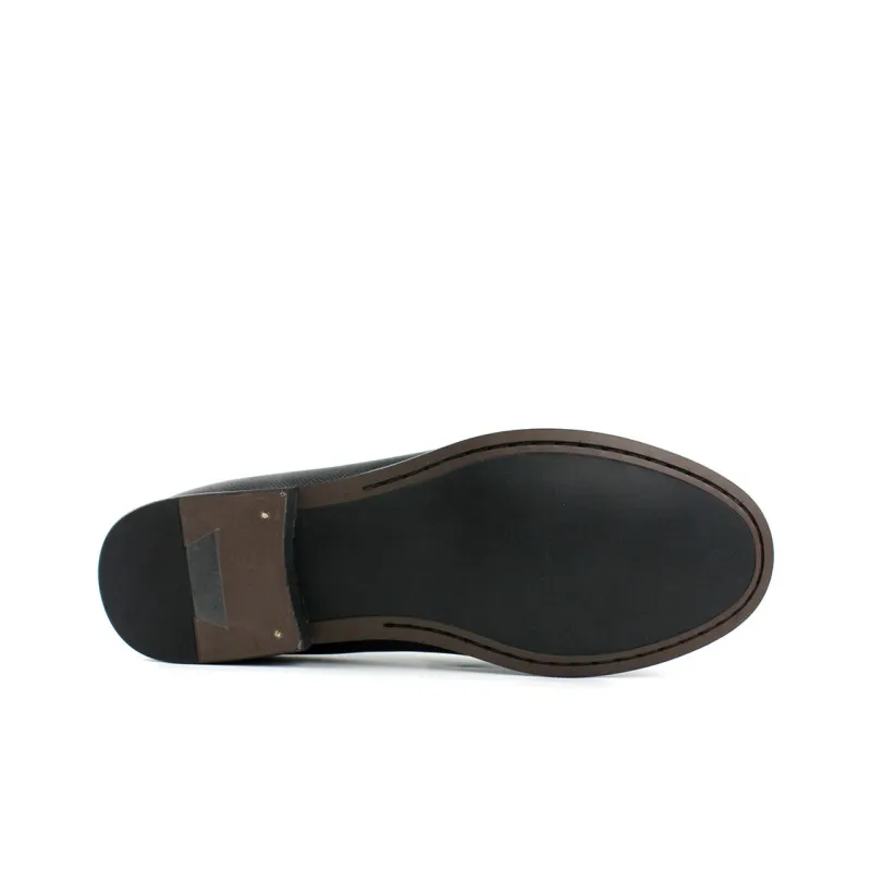 MYFULER Men's Casual Shoes Men's Black-5