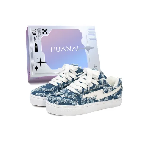 HUANAI Low Top Skateboard Shoes Unisex Dark Blue
