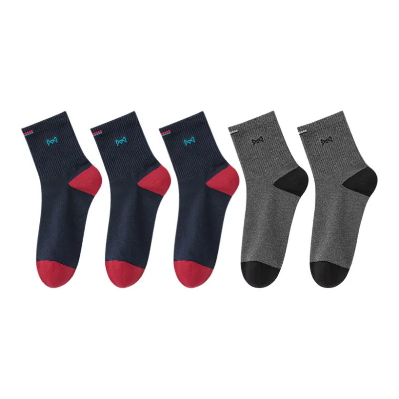 MIIOW Mid Calf Socks Men's 5 Pack-25