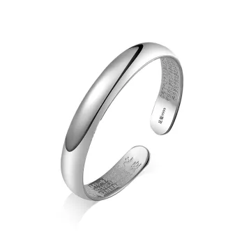 CHINA GOLD S999 Fine Silver Bangles Women's