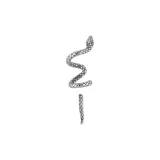 Snake-Shaped Hoop Earrings-Left[Single]