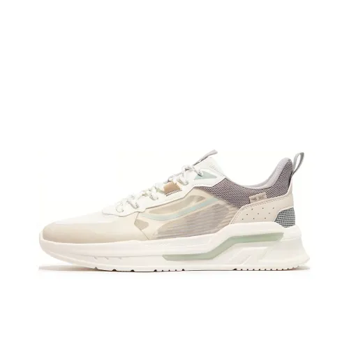 361° Cushioning Wear-Resistant Low-Top Running Shoes Men's Ecru