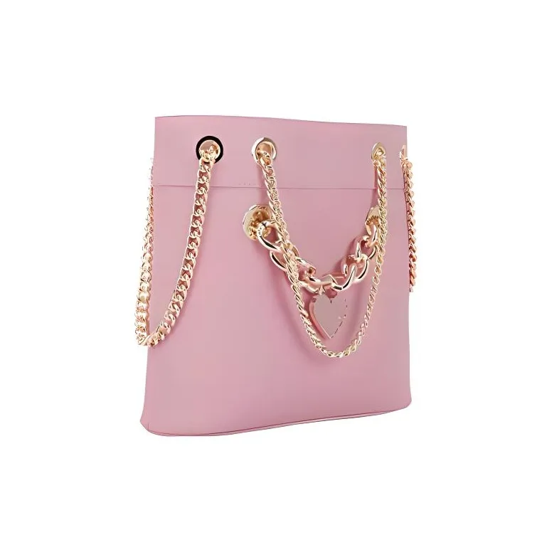 VERSACE JEANS COUTURE Polyurethane Handbag Shoulder Bag Women's Pink-2
