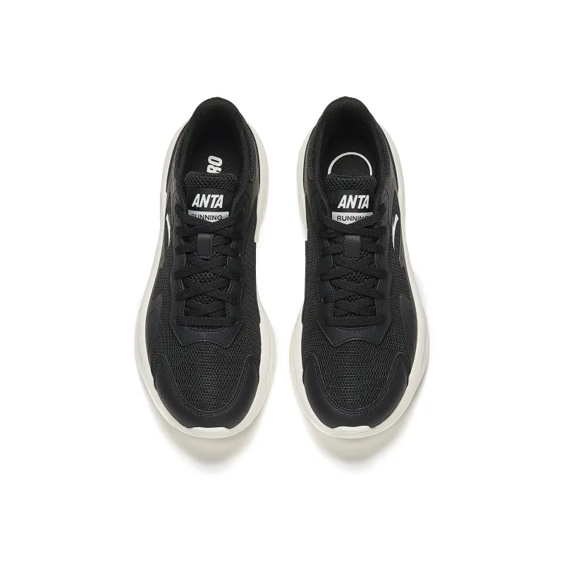 Anta Lightweight And Breathable Low Top Casual Running Shoes Women's Black-4
