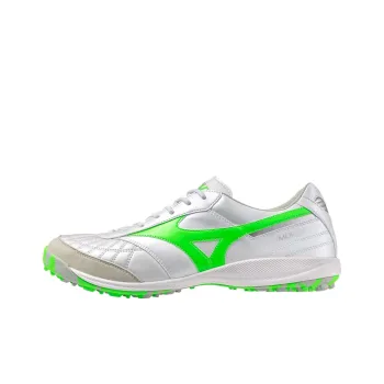 Mizuno TF Rubber Broken Studs Cushioning Soccer Shoes Unisex Silver White