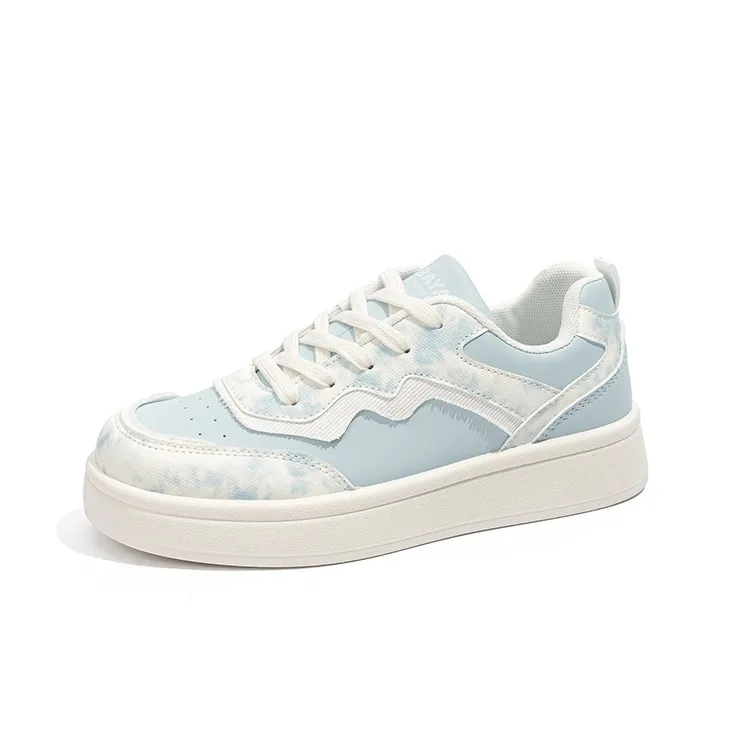 Babaya Slip Resistant Breathable Low Top Skateboard Shoes Women's Blue-1