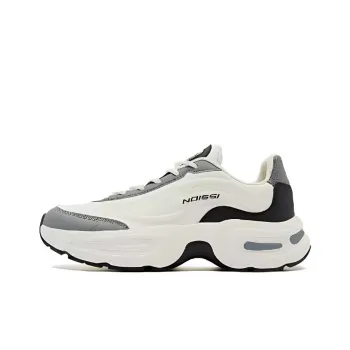 QIAODAN Cushioning Abrasion Resistant Balance Low Top Casual Shoes Women's White Gray Black