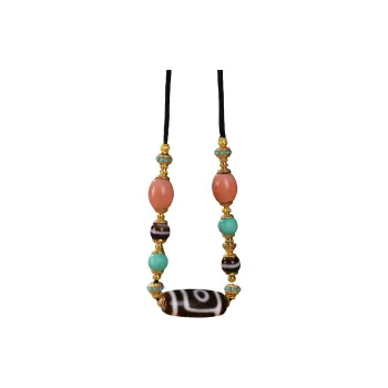 JIUCHAOGUZHU Agate Necklaces Unisex