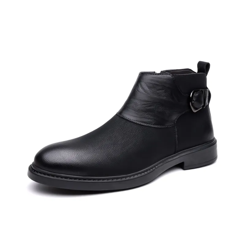 EGCHI Ankle Boots Men Black-7