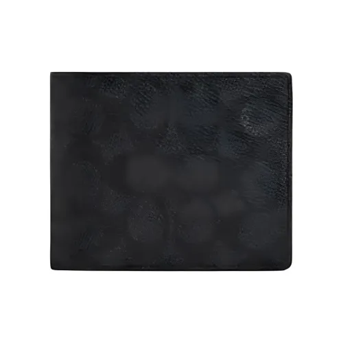 COACH SignatureCanvas Coated Canvas Wallet Mini Women's Charcoal