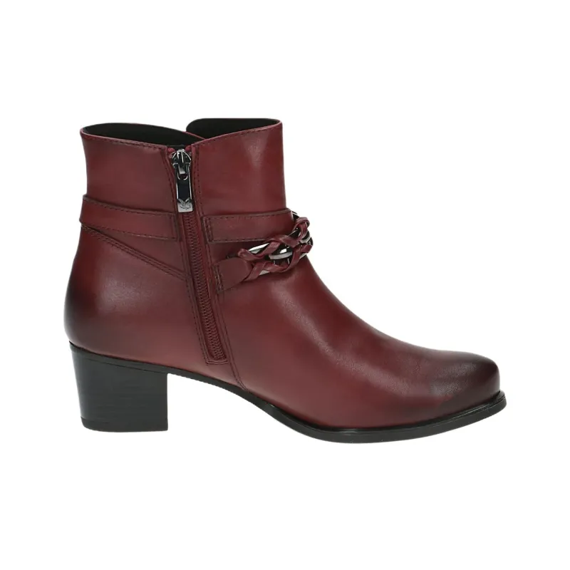 CAPRICE Ankle Boots 5.5cm Women's Red-1